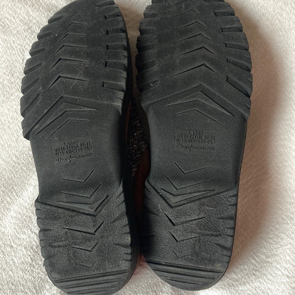 DF Dearfoams canvas Warm and Comfy Slippers Size 10-11 - Picture 3 of 7
